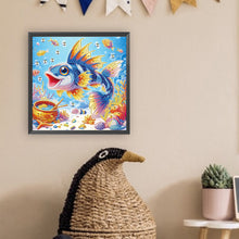 Load image into Gallery viewer, Diamond Painting - Partial Special Shaped - Fish (30*30CM)