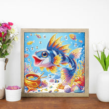 Load image into Gallery viewer, Diamond Painting - Partial Special Shaped - Fish (30*30CM)