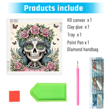 Load image into Gallery viewer, Diamond Painting - Partial Special Shaped - Halloween skeleton beauty (40*40CM)