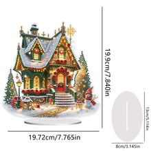 Load image into Gallery viewer, Acrylic Christmas House Desktop Diamond Art Kits Diamond Painting Desktop Decors