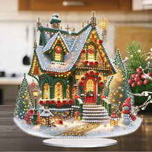 Load image into Gallery viewer, Acrylic Christmas House Desktop Diamond Art Kits Diamond Painting Desktop Decors