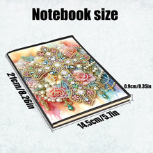 Load image into Gallery viewer, Flower Cross 5D Diamond Painting Notebook Diamond Art Dairy Book for Adults Kids