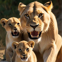 Load image into Gallery viewer, Diamond Painting - Full Round - Lion on the grassland (30*30CM)