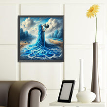 Load image into Gallery viewer, Diamond Painting - Full Round - Girl with long hair (40*40CM)