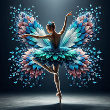 Load image into Gallery viewer, Diamond Painting - Full Round - Girl with butterfly (40*40CM)