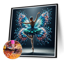 Load image into Gallery viewer, Diamond Painting - Full Round - Girl with butterfly (40*40CM)