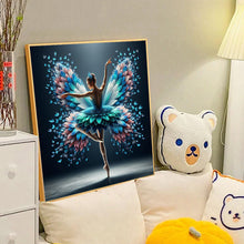 Load image into Gallery viewer, Diamond Painting - Full Round - Girl with butterfly (40*40CM)