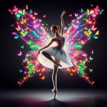 Load image into Gallery viewer, Diamond Painting - Full Round - Girl with butterfly (40*40CM)