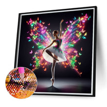 Load image into Gallery viewer, Diamond Painting - Full Round - Girl with butterfly (40*40CM)