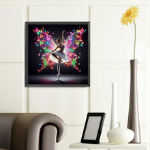 Load image into Gallery viewer, Diamond Painting - Full Round - Girl with butterfly (40*40CM)