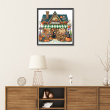 Load image into Gallery viewer, Diamond Painting - Partial Special Shaped - Halloween street hut (30*30CM)
