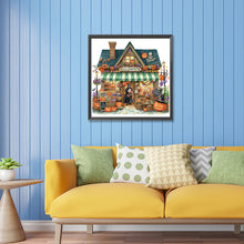 Load image into Gallery viewer, Diamond Painting - Partial Special Shaped - Halloween street hut (30*30CM)