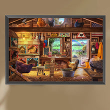 Load image into Gallery viewer, AB Diamond Painting - Full Square - Chicken coop (60*40CM)