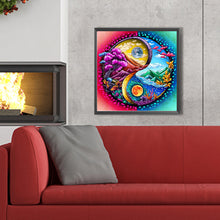 Load image into Gallery viewer, AB Diamond Painting - Full Square - Landscape Bagua map (45*45CM)