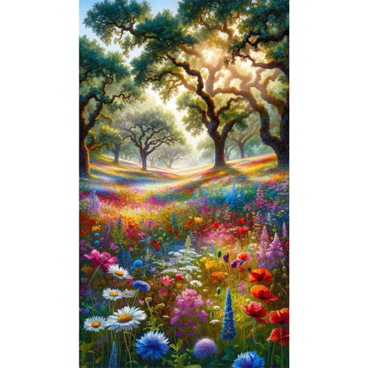 AB Diamond Painting - Full Square - Sunny forest (40*70CM)