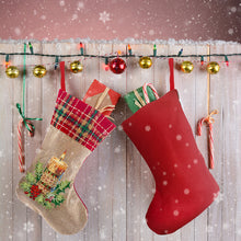 Load image into Gallery viewer, Linen Diamond Painting Xmas Stocking Decor 5D Rhinestone Xmas Socks for Kid Gift