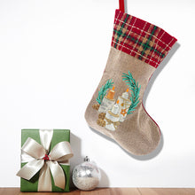 Load image into Gallery viewer, Linen Diamond Painting Xmas Stocking Decor 5D Rhinestone Xmas Socks for Kid Gift
