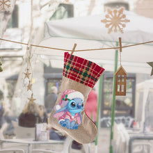 Load image into Gallery viewer, Linen Diamond Painting Xmas Stocking Decor 5D Rhinestone Xmas Socks for Kid Gift