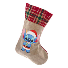 Load image into Gallery viewer, Linen Diamond Painting Xmas Stocking Decor 5D Rhinestone Xmas Socks for Kid Gift