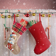 Load image into Gallery viewer, Linen Diamond Painting Xmas Stocking Decor 5D Rhinestone Xmas Socks for Kid Gift