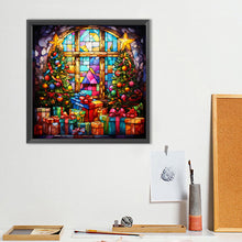Load image into Gallery viewer, Diamond Painting - Full Round - Christmas glass style Christmas tree gift (40*40CM)