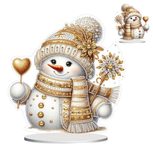 Load image into Gallery viewer, Acrylic Special Shaped Christmas Theme Desktop Diamond Art Kits for Home Office