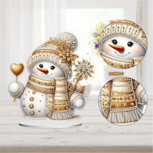 Load image into Gallery viewer, Acrylic Special Shaped Christmas Theme Desktop Diamond Art Kits for Home Office