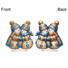 Load image into Gallery viewer, Acrylic Special Shaped Christmas Theme Desktop Diamond Art Kits for Home Office