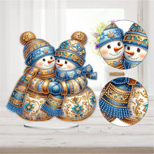 Load image into Gallery viewer, Acrylic Special Shaped Christmas Theme Desktop Diamond Art Kits for Home Office