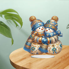 Load image into Gallery viewer, Acrylic Special Shaped Christmas Theme Desktop Diamond Art Kits for Home Office