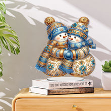 Load image into Gallery viewer, Acrylic Special Shaped Christmas Theme Desktop Diamond Art Kits for Home Office