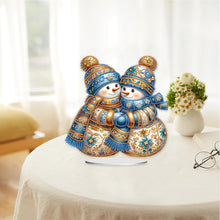 Load image into Gallery viewer, Acrylic Special Shaped Christmas Theme Desktop Diamond Art Kits for Home Office