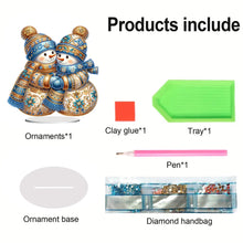 Load image into Gallery viewer, Acrylic Special Shaped Christmas Theme Desktop Diamond Art Kits for Home Office