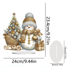 Load image into Gallery viewer, Acrylic Special Shaped Christmas Theme Desktop Diamond Art Kits for Home Office