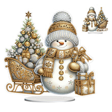 Load image into Gallery viewer, Acrylic Special Shaped Christmas Theme Desktop Diamond Art Kits for Home Office