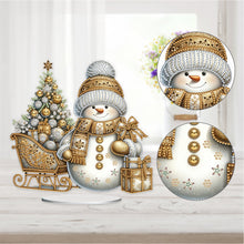 Load image into Gallery viewer, Acrylic Special Shaped Christmas Theme Desktop Diamond Art Kits for Home Office