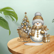 Load image into Gallery viewer, Acrylic Special Shaped Christmas Theme Desktop Diamond Art Kits for Home Office