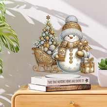 Load image into Gallery viewer, Acrylic Special Shaped Christmas Theme Desktop Diamond Art Kits for Home Office