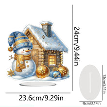 Load image into Gallery viewer, Acrylic Special Shaped Christmas Theme Desktop Diamond Art Kits for Home Office