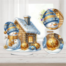 Load image into Gallery viewer, Acrylic Special Shaped Christmas Theme Desktop Diamond Art Kits for Home Office