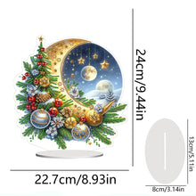 Load image into Gallery viewer, Acrylic Special Shaped Christmas Theme Desktop Diamond Art Kits for Home Office