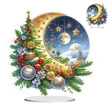 Load image into Gallery viewer, Acrylic Special Shaped Christmas Theme Desktop Diamond Art Kits for Home Office