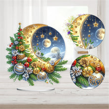 Load image into Gallery viewer, Acrylic Special Shaped Christmas Theme Desktop Diamond Art Kits for Home Office
