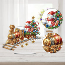 Load image into Gallery viewer, Acrylic Special Shaped Christmas Theme Desktop Diamond Art Kits for Home Office