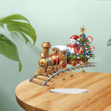Load image into Gallery viewer, Acrylic Special Shaped Christmas Theme Desktop Diamond Art Kits for Home Office