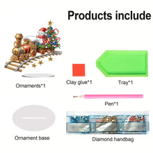 Load image into Gallery viewer, Acrylic Special Shaped Christmas Theme Desktop Diamond Art Kits for Home Office