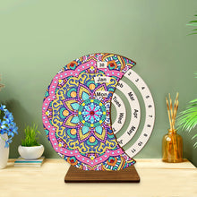Load image into Gallery viewer, Diamond Painting Calendar Wooden Desk Calendar Christmas Gift (Mandala)