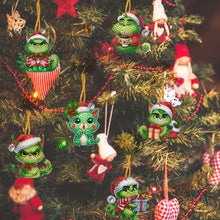 Load image into Gallery viewer, 6Pcs Acrylic Special Shaped Christmas Kitten 5D DIY Diamond Art Hanging Decor