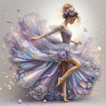 Load image into Gallery viewer, Diamond Painting - Full Round - Girl with gorgeous skirt (40*40CM)
