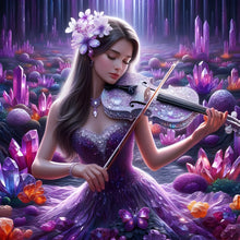 Load image into Gallery viewer, Diamond Painting - Full Round - Girl with gorgeous skirt (40*40CM)